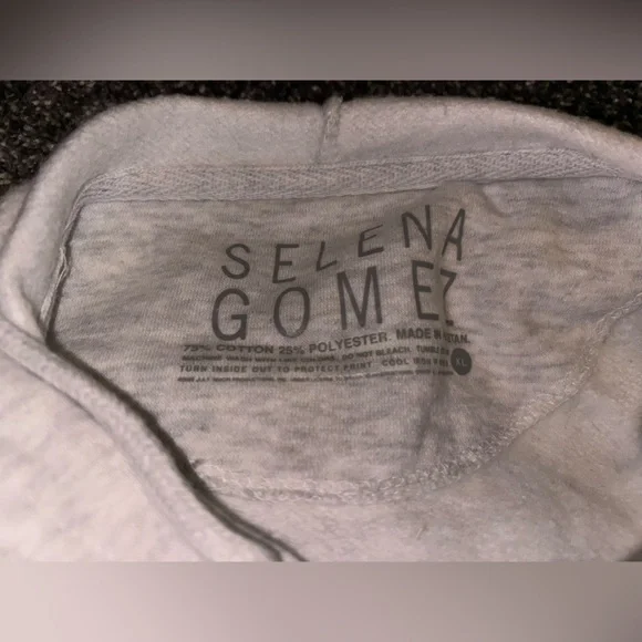 Selena Gomez Light Gray Hoodie - Picture 3 of 4